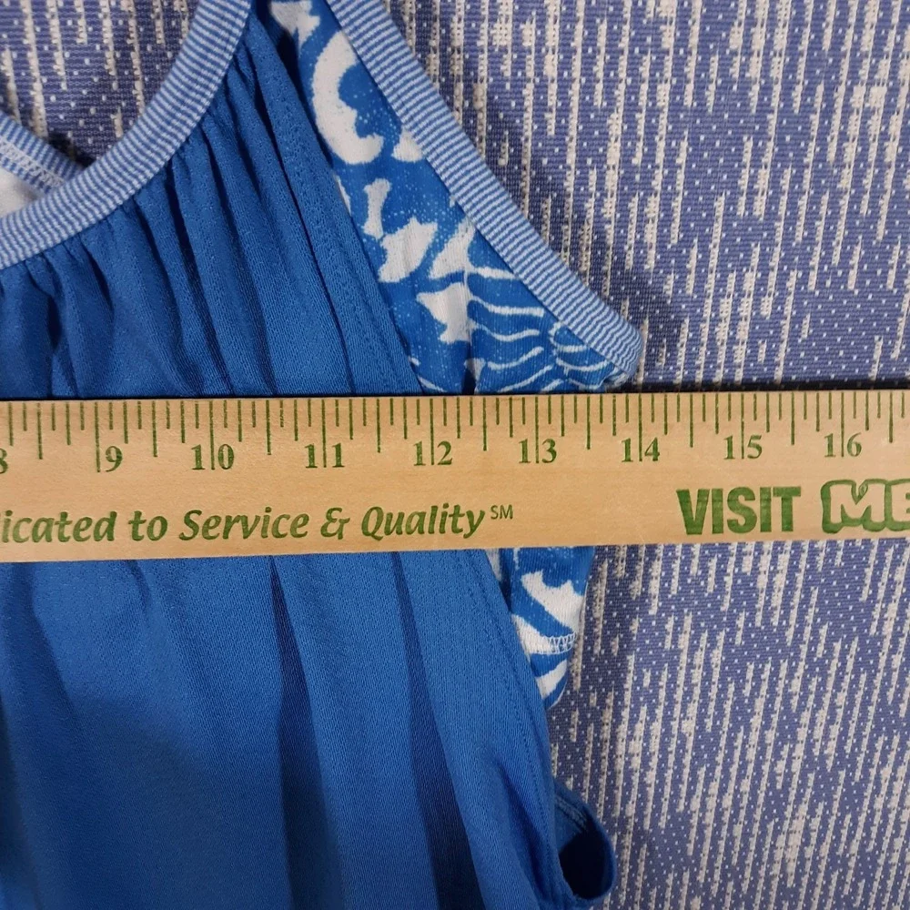 Lululemon Tank Top Womens Size 8 Built-In Bra Blue Gym Run Yoga Workout